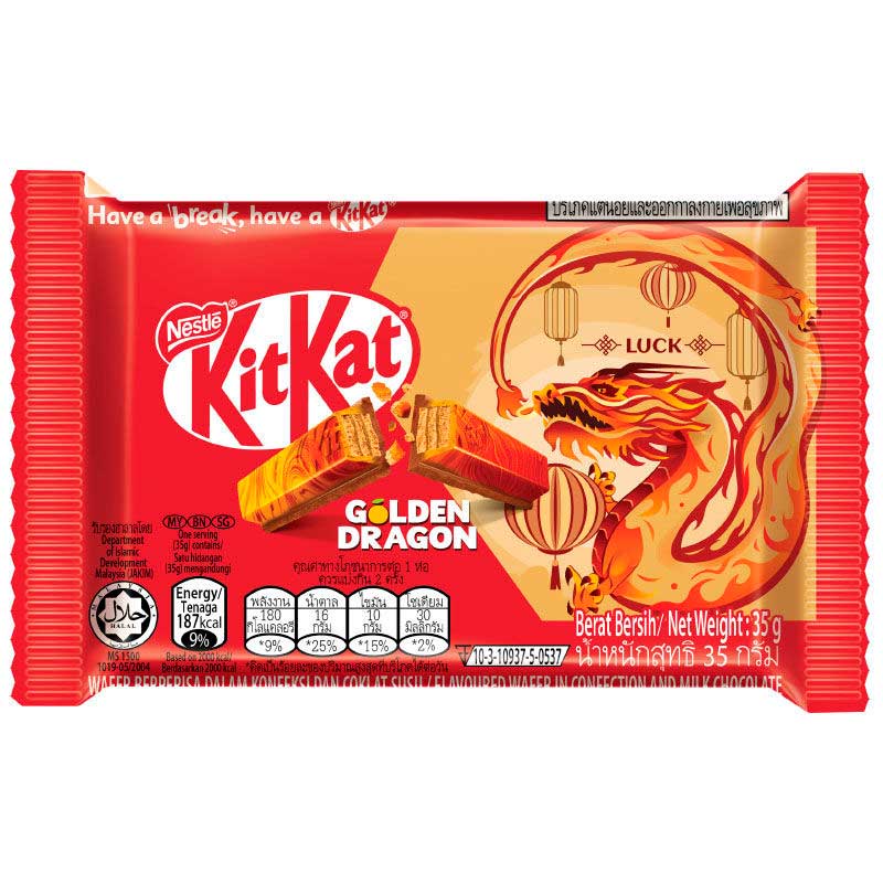 Kit-Kat Golden Dragon (Orangs Praline Milk Chocolate)