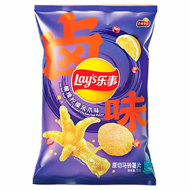 Lays Hot And Sour Lemon Braised Chicken Feet Flavor