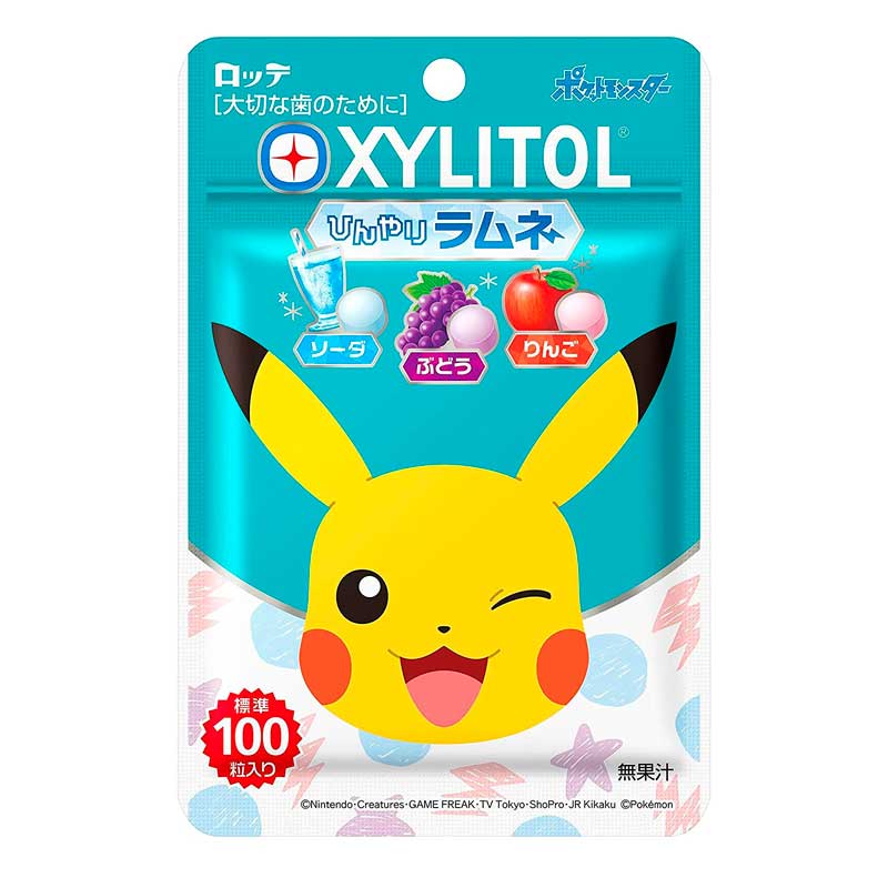 Pokemon Xtlitol Ramune Candy