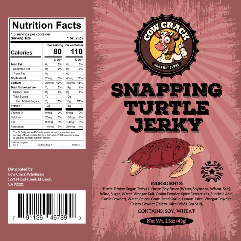 Snapping Turtle Jerky