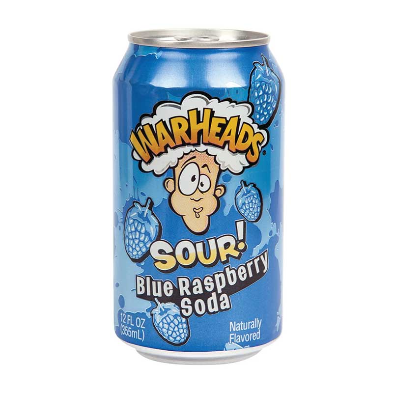 WarHeads Sour Blue Raspberry Soda